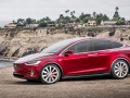 Tesla Model X front red