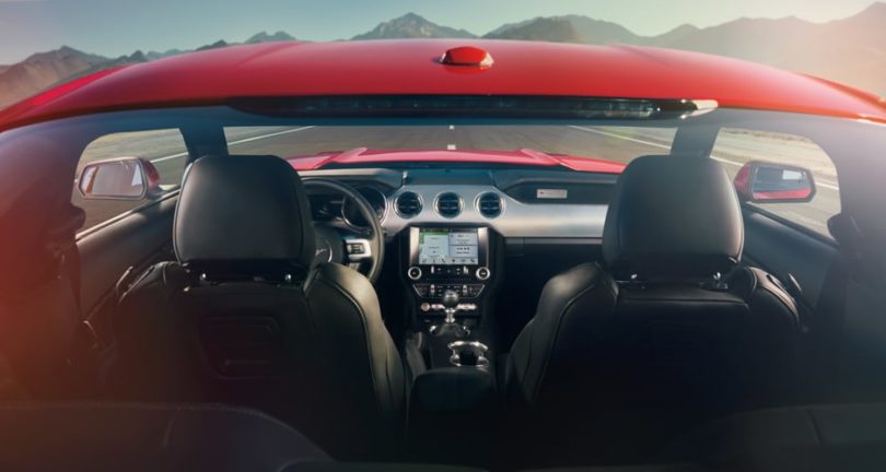 2017 Ford Mustang GT500 interior back view 810x432