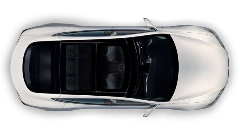 Tesla Model S Roof upper view 810x435